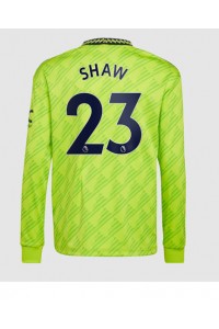 Manchester United Luke Shaw #23 Voetbaltruitje 3e tenue 2022-23 Lange Mouw